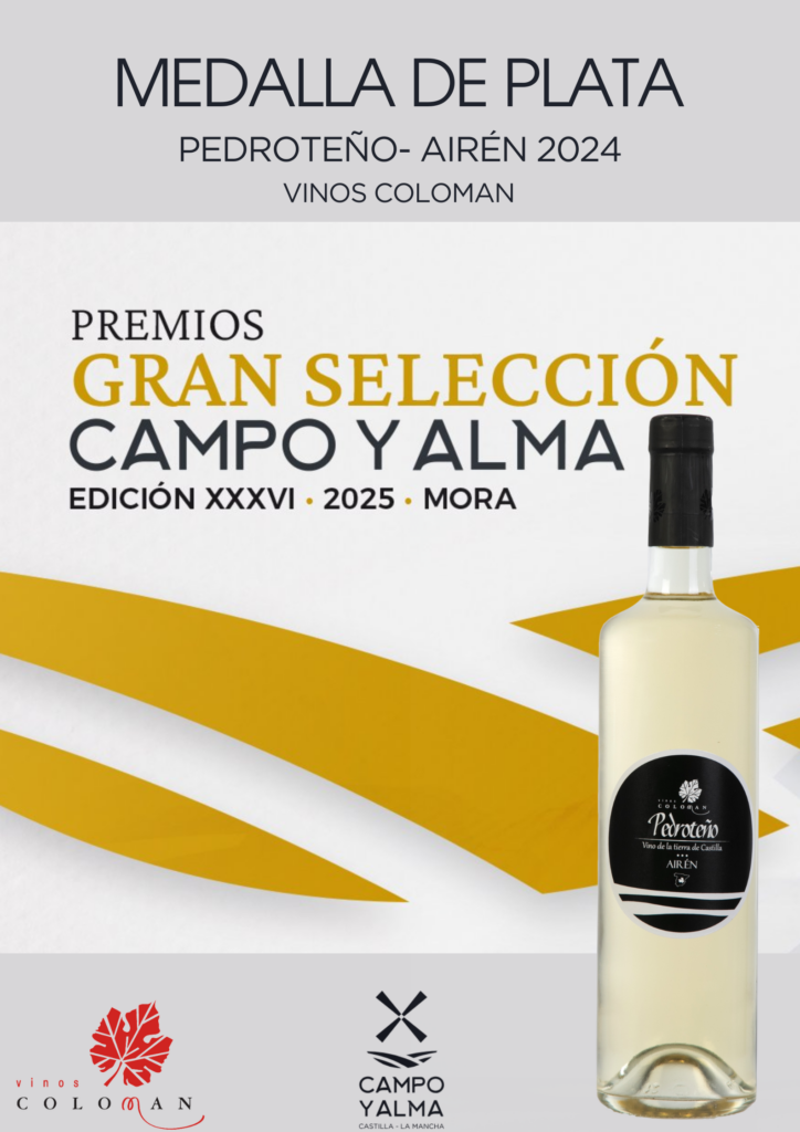Vinos Coloman vuelve a destacar en los Premios Gran Selección Campo y Alma 2025 con dos Medallas de Plata