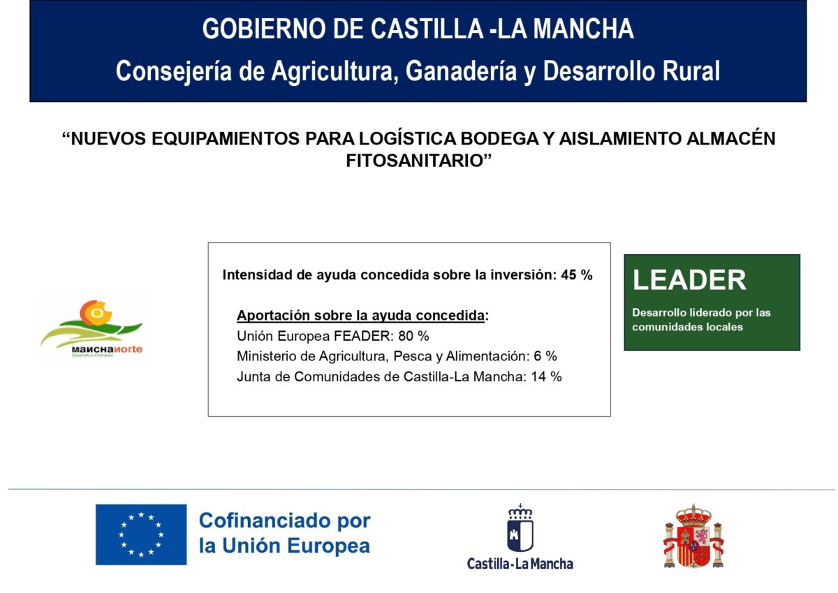 NUEVOS EQUIPAMIENTOS PARA LOGÍSTICA BODEGA Y AISLAMIENTO ALMACÉN