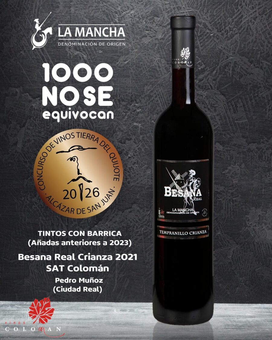 PREMIO 1000 No Se Equivocan Bronce para Besana Real Crianza 2021