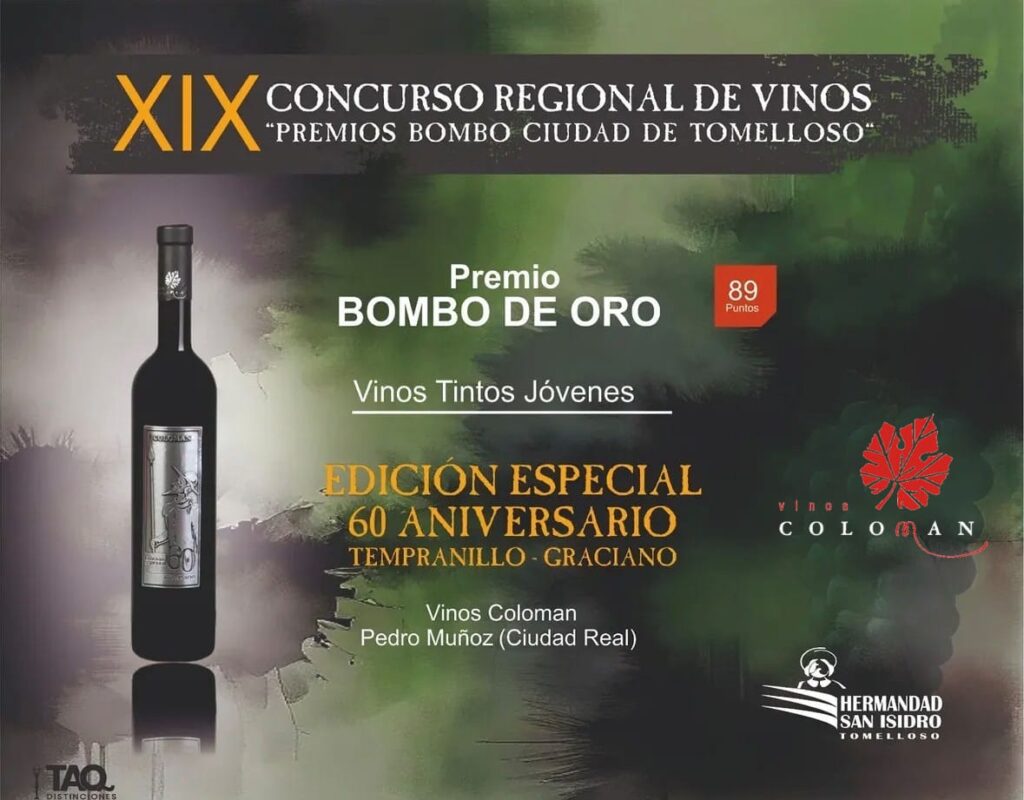 PREMIO Bombo de Oro en el XIX Concurso Regional de Vinos