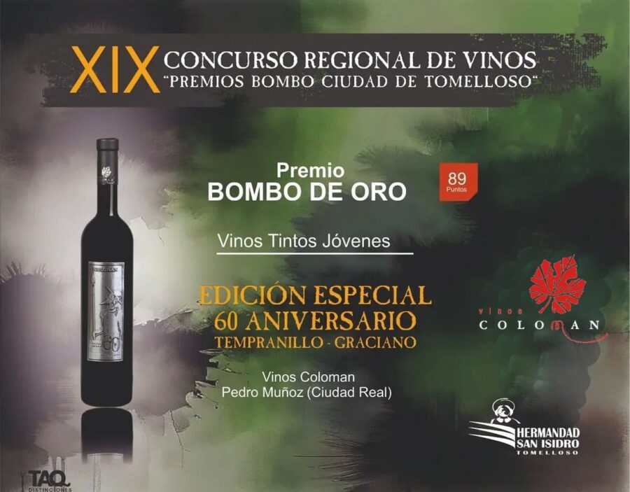 PREMIO Bombo de Oro en el XIX Concurso Regional de Vinos