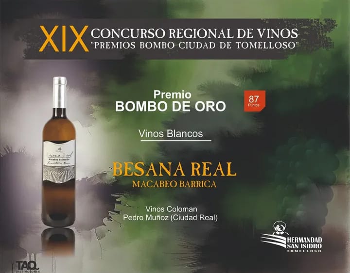 PREMIO Bombo de Oro Macabeo Barrica el XIX Concurso Regional de Vinos